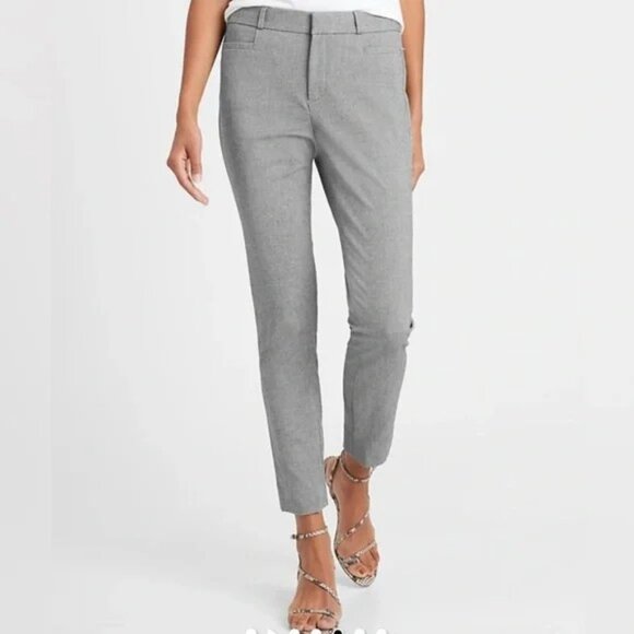 Banana Republic Pants - BANANA REPUBLIC Sloan Gray High-Rise Trousers NWOT